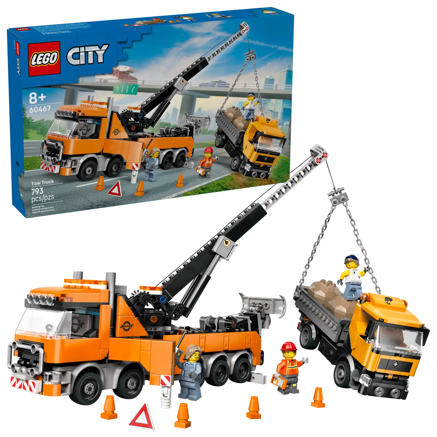 60467 Heavy-Duty Recovery Tow Truck with Crane