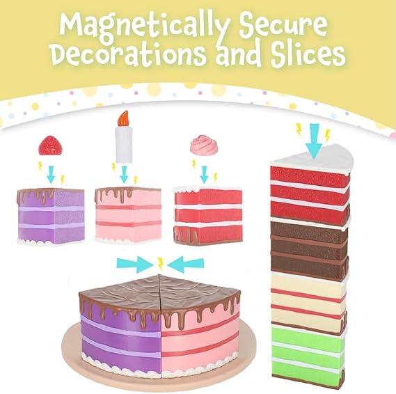 Magnetic Bake and Play Cake Set