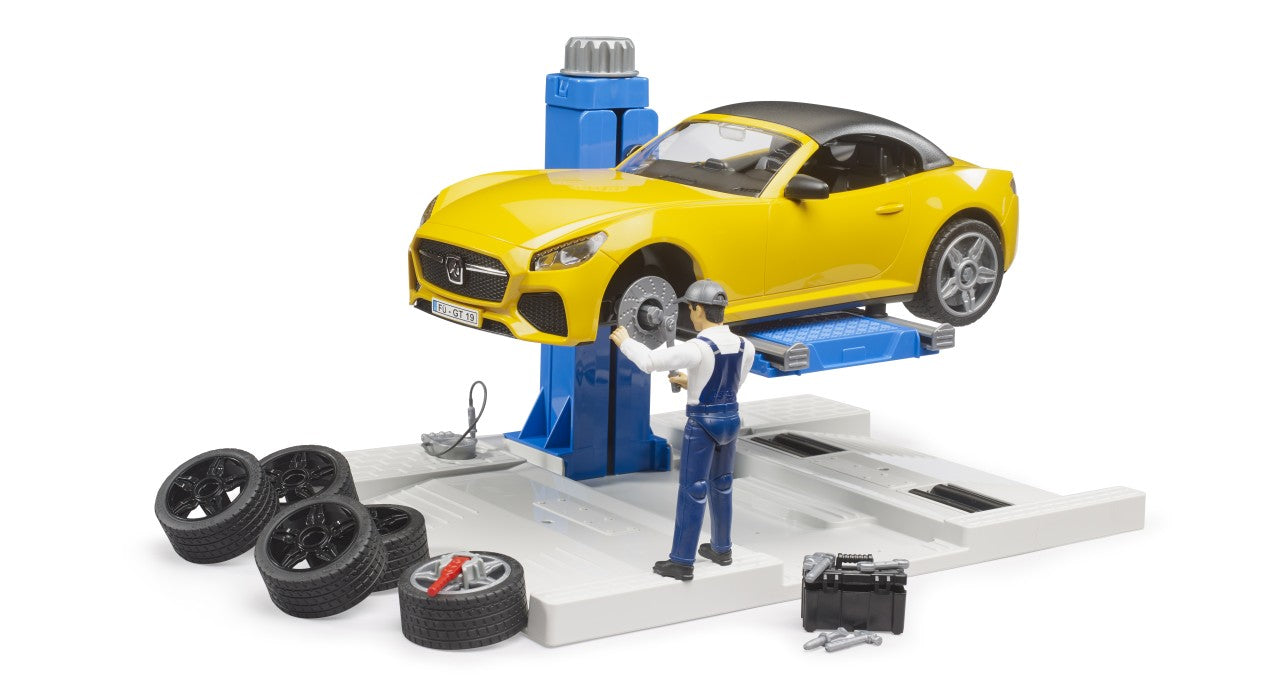 Car Service with Bruder Roadster
