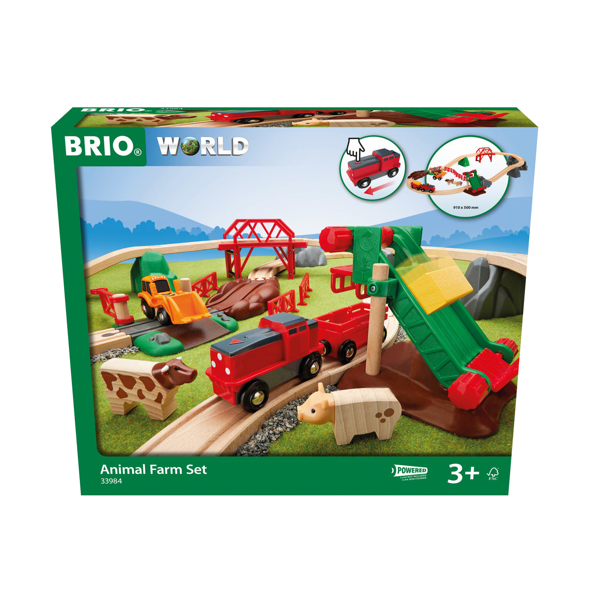 Brio Animal Farm Train Set