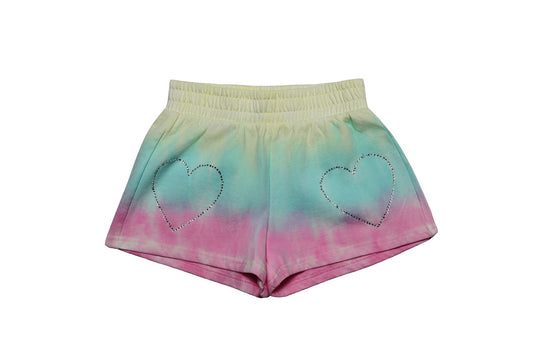 Tie Die Heart Shorts