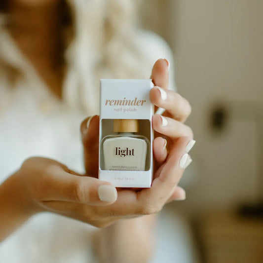 Light - Nail Polish with Inspiring Reminder - Off White