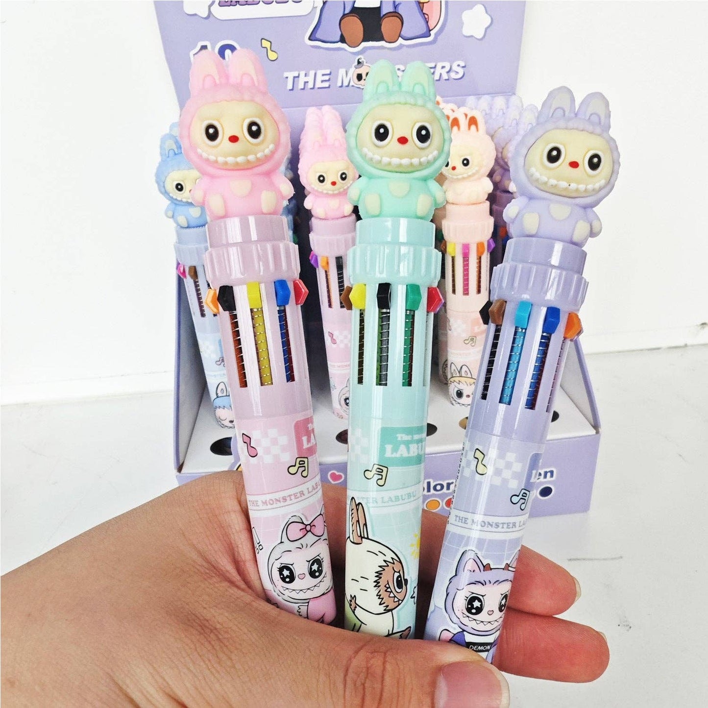 Labubu 6-Color Cartoon Ballpoint Pen