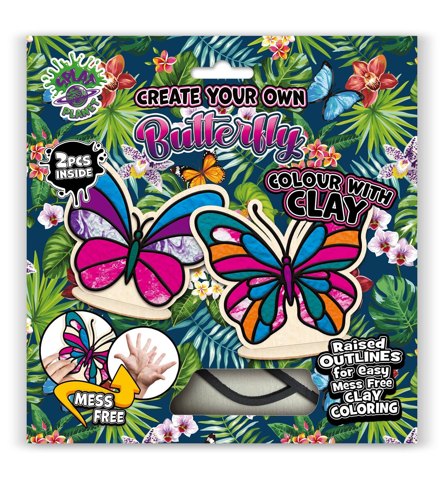Butterfly Clay Colouring Kit