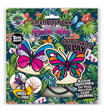 Butterfly Clay Colouring Kit