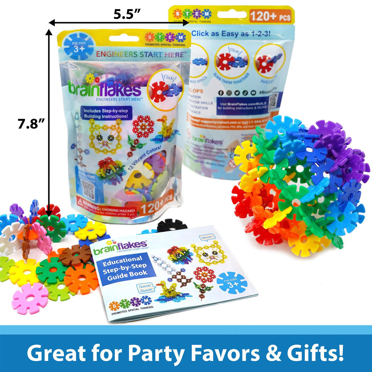 Brain Flakes 120pcs Starter Set (Multi-color)