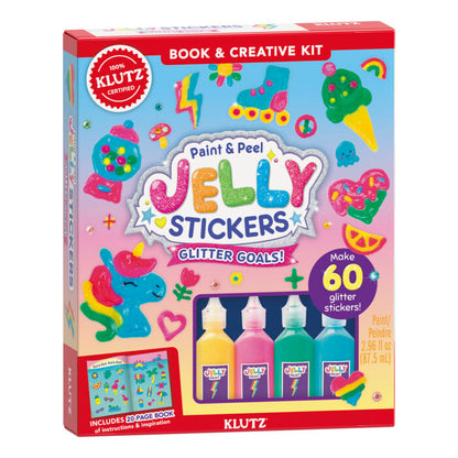 Klutz: Paint & Peel Jelly Stickers: Glitter Goals!