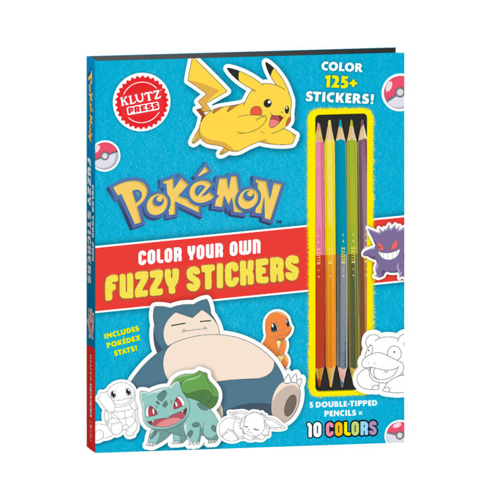 Klutz: Pokemon Color Your Own Fuzzy Stickers