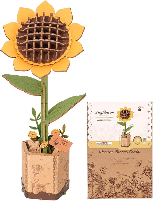 Wood Flower Sunflower