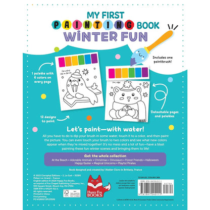 My First Painting Book: Winter Fun - Includes Paintbrush