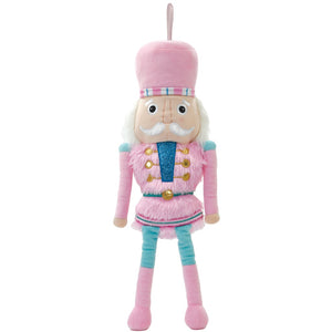 Mini Pink Nutcracker Plush Ornament