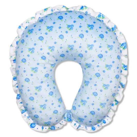Blue Ditsy Neck Pillow