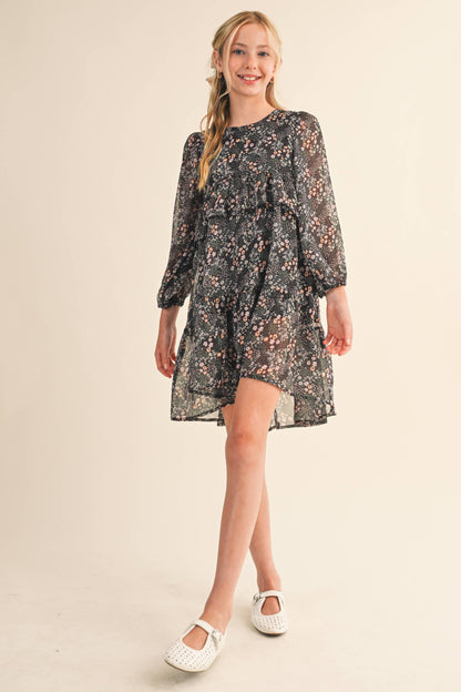 Layered Hi Low Midi Dress
