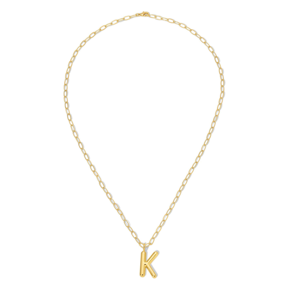 Puffy Letter Initial Necklace Big Bundle - 128 pc + Display