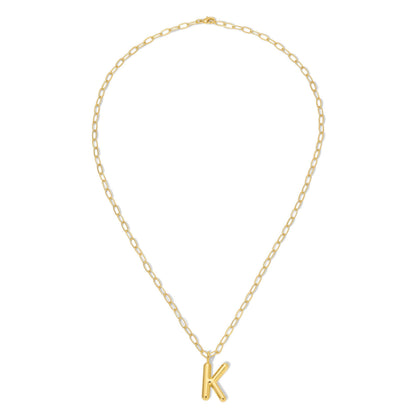 Puffy Letter Initial Necklace Big Bundle - 128 pc + Display