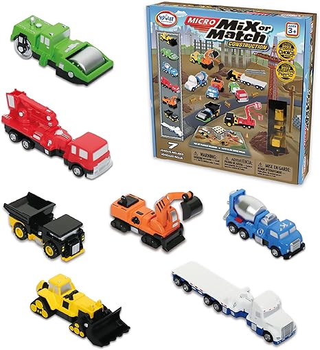 Mini Magnetic Construction Vehicles