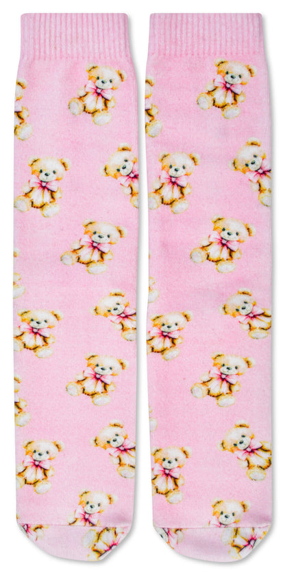 Beary Cute Pink Socks