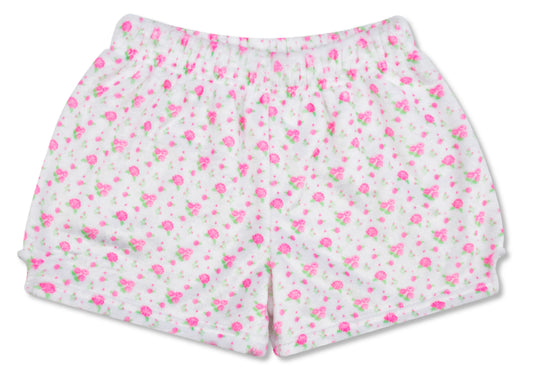 Pretty in White Plush Shorts