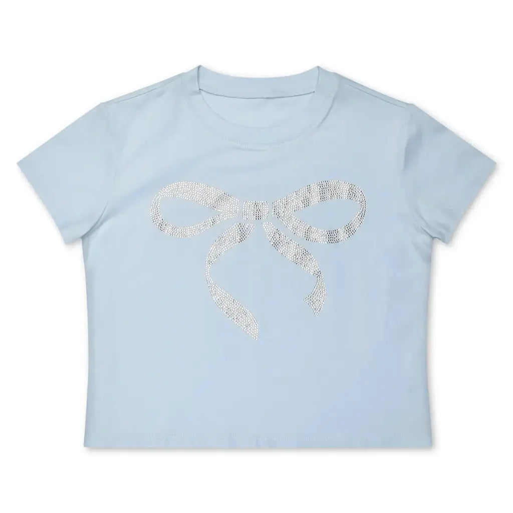 Rhinestone Bow T-Shirt