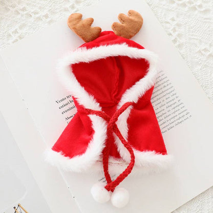 Labubu Clothes Christmas Deer Cape