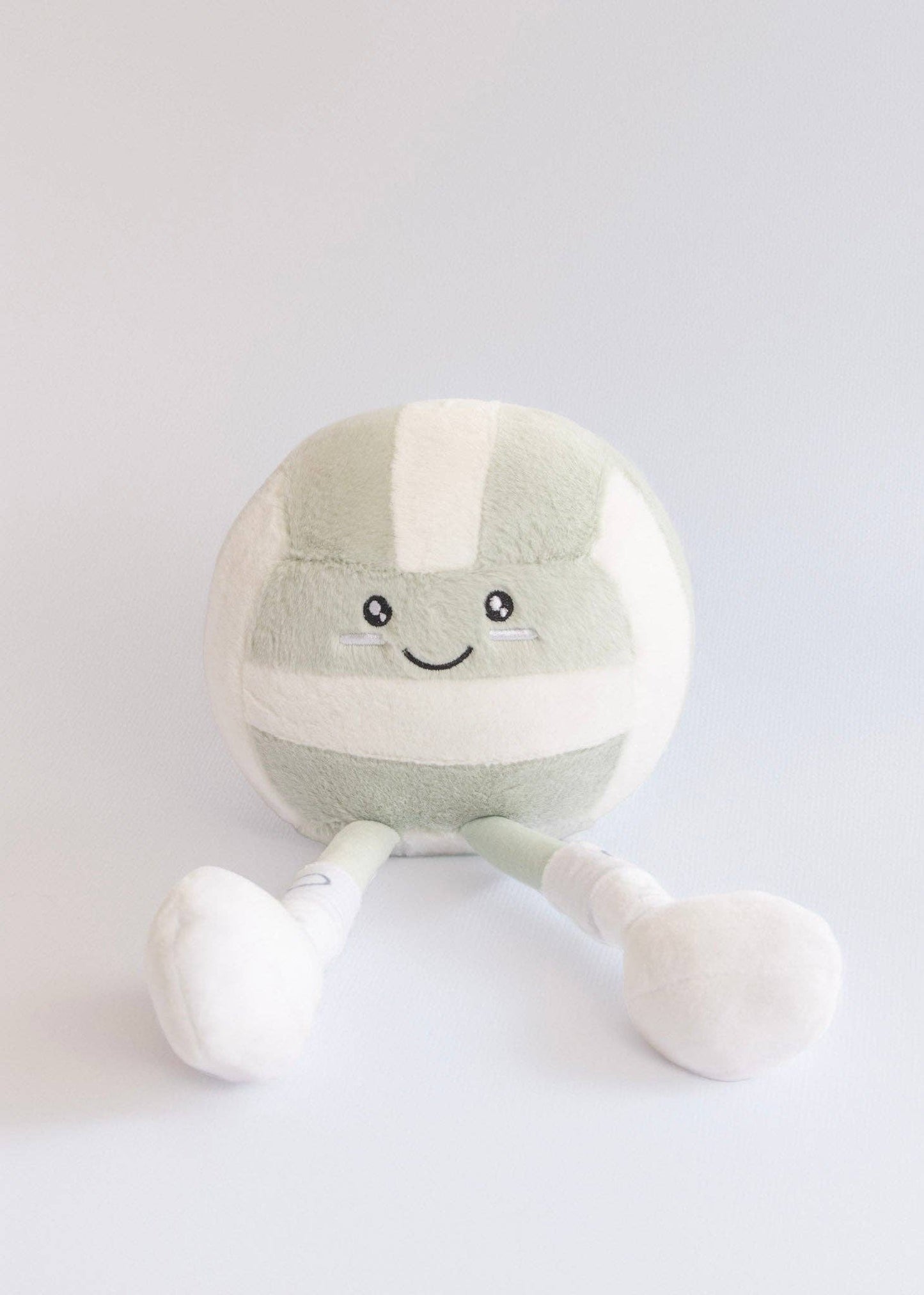 Grey & White Volleyball Plushie "Bumpi"