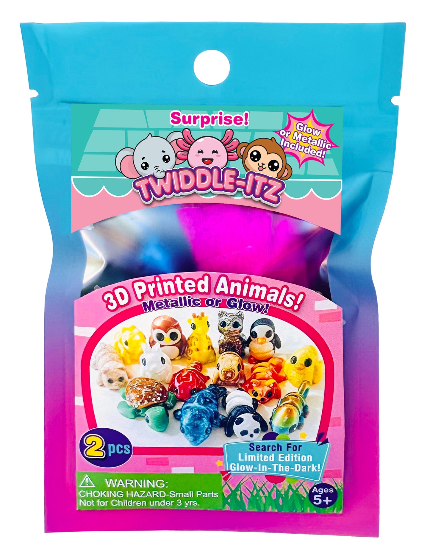 Twiddle-Itz 2pc Surprise 3D Animals