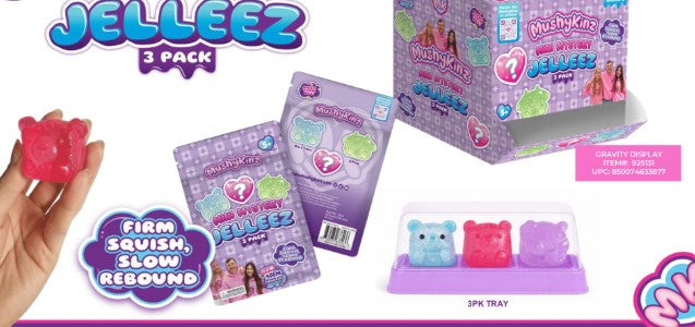 MushyKinz 3PK Mini Jelleez Squishy