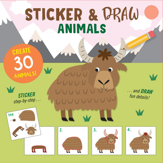 Sticker & Draw Animals (Create 30 Animals!)