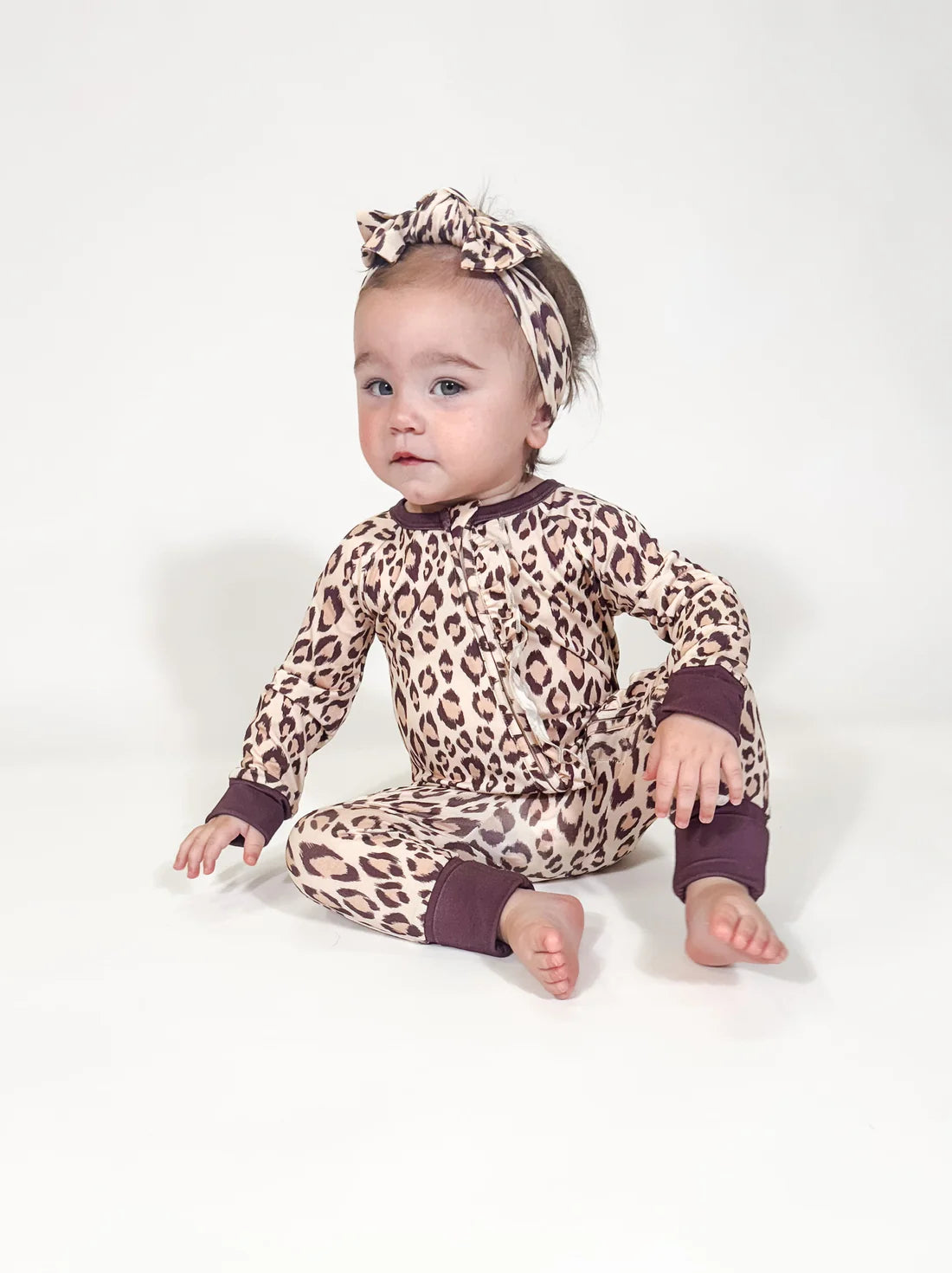 Convertible Zipper PJs - Classic Leopard