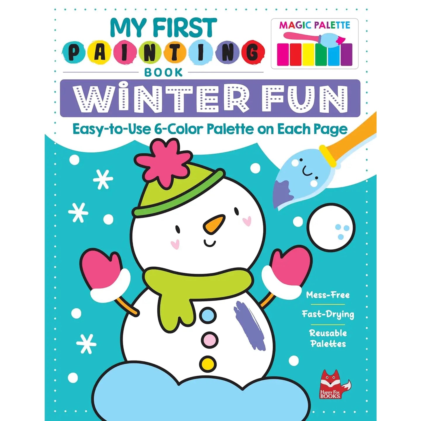 My First Painting Book: Winter Fun - Includes Paintbrush