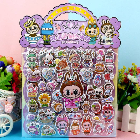 3D Labubu Bubble Stickers