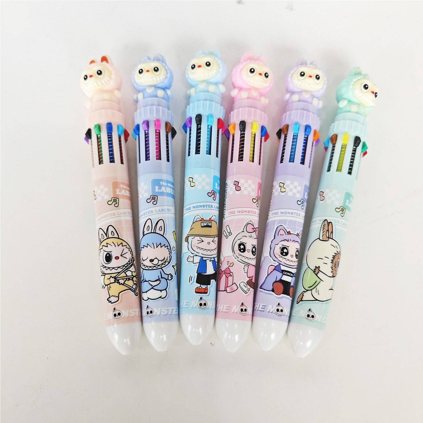 Labubu 6-Color Cartoon Ballpoint Pen