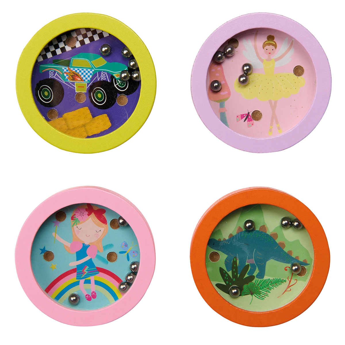 Classic Wooden Tilt Puzzle - Rainbow Fairy/Enchanted/Cars/Dinosaur