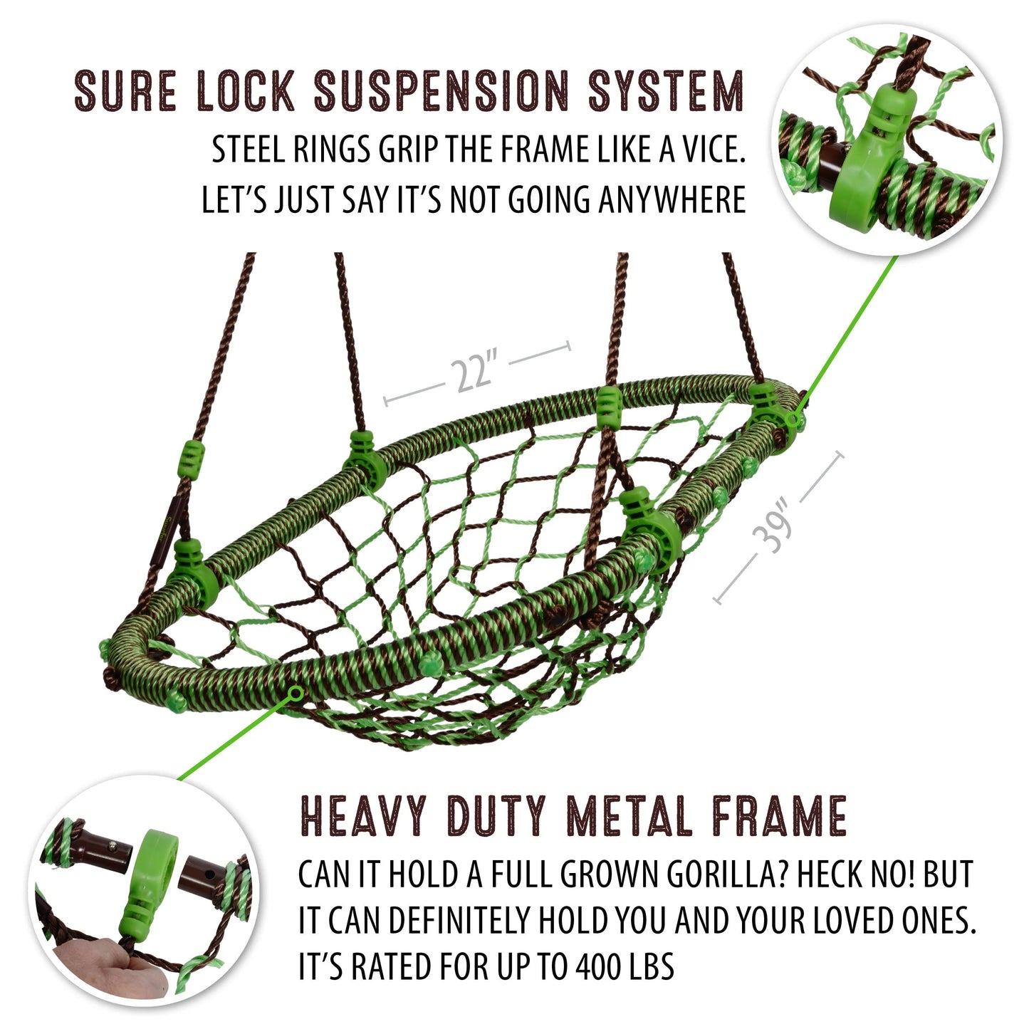 Swurfer Woval - Oval Web Swing