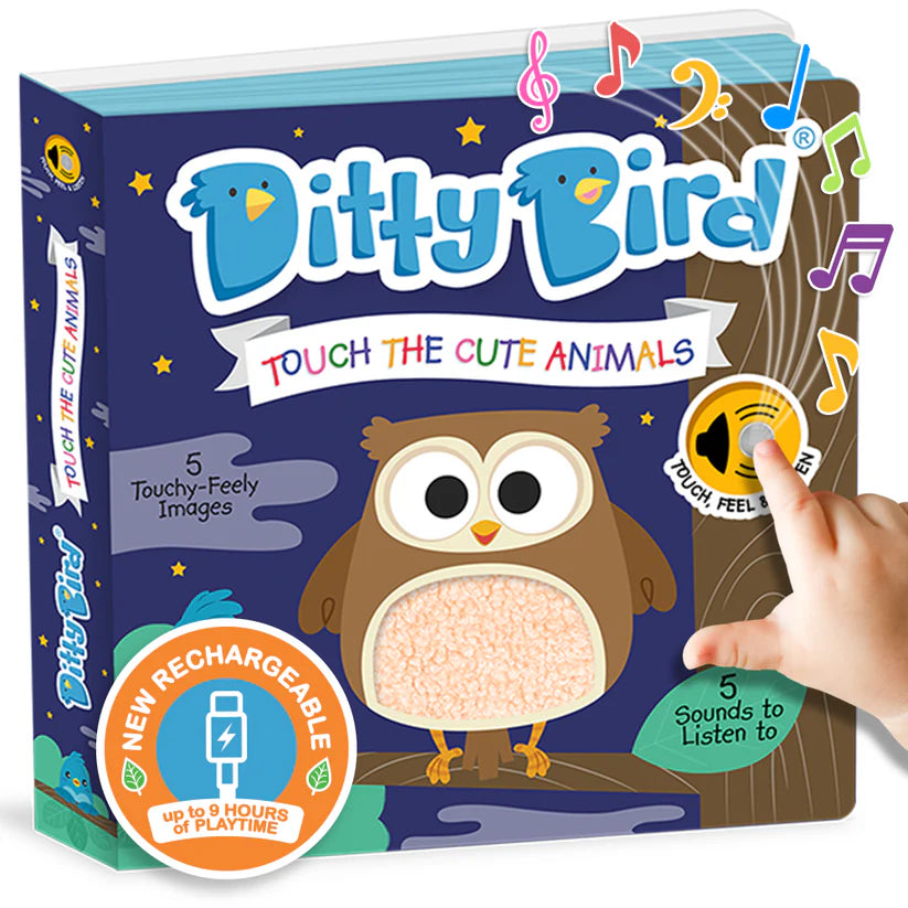 Ditty Bird Touch the Cute Animals - USB-C Rechargeable