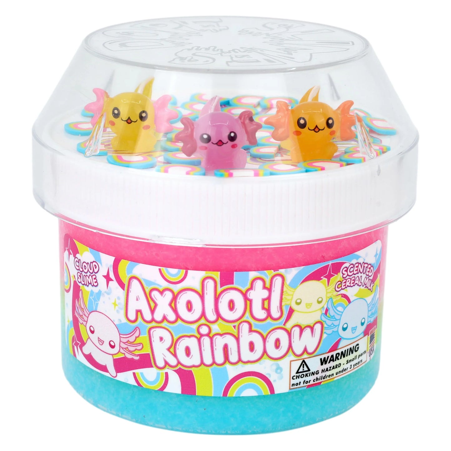 Dope Slime Dome Axolotl Rainbow