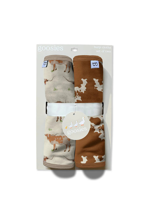 Burp Cloth Set - Longhorns
