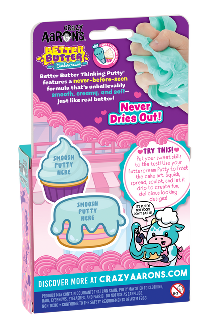 Better Butter - Buttercream 4" Thinking Putty Tin