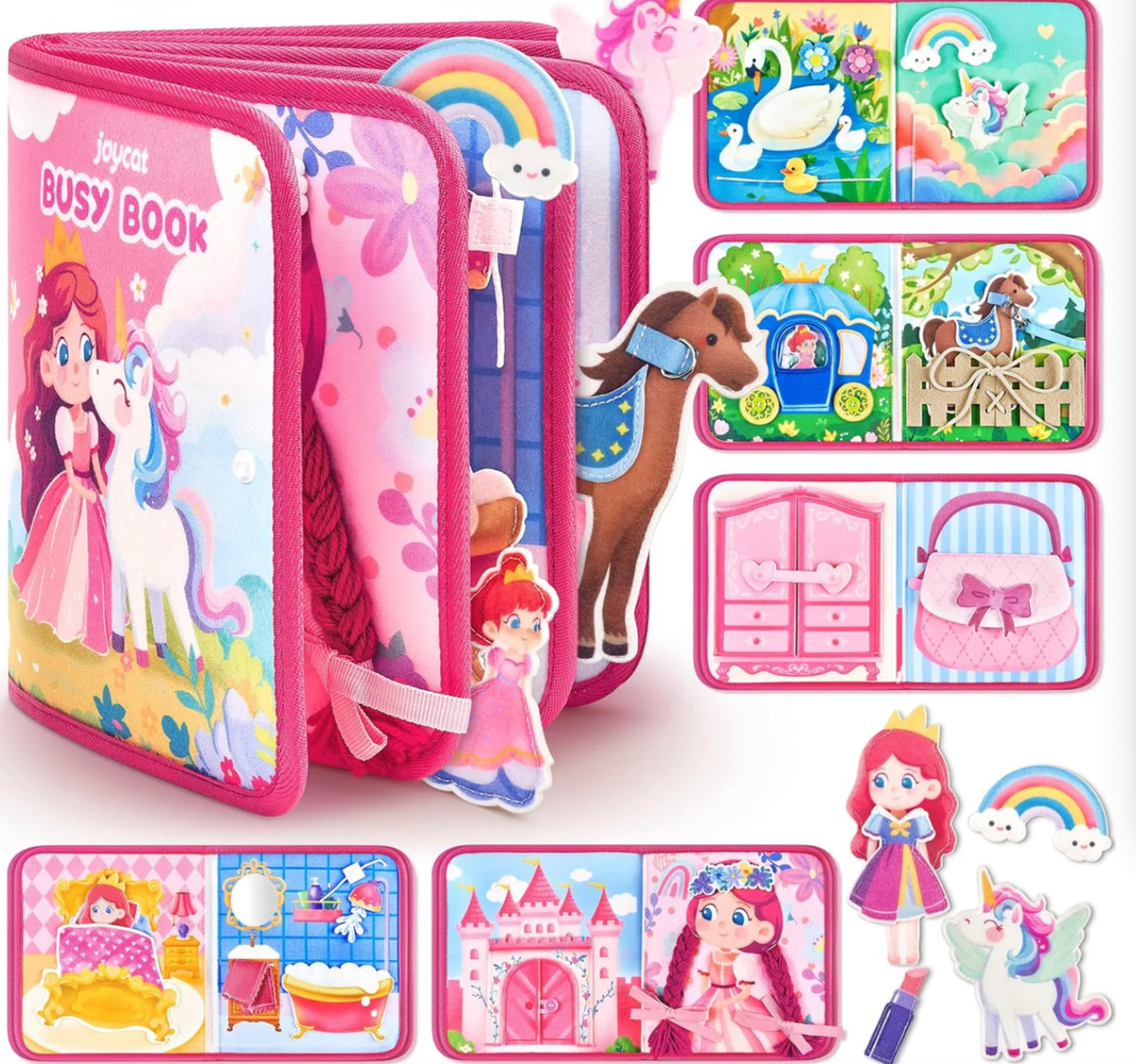 JoyCat Princess Friends Busy Book