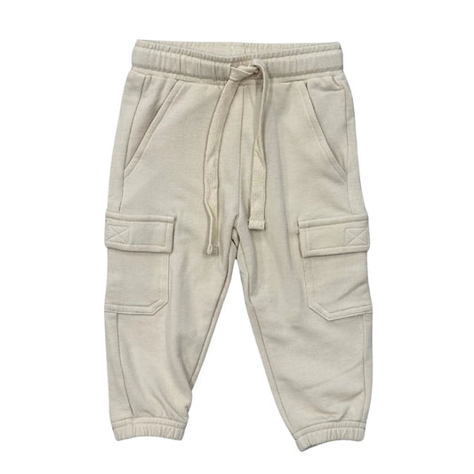 Beige Boys Cargo Pants