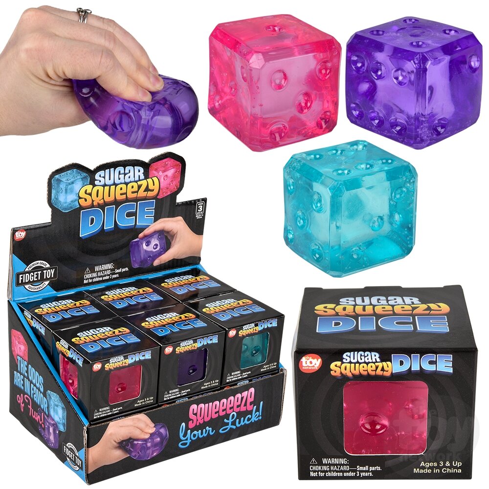 2" Squeezy Sugar Dice