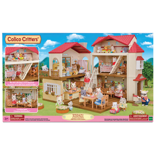 Calico Critter Red Roof Country Home with Secret Attic