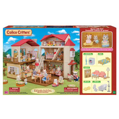 Calico Critters Red Roof Country Home - Secret Attic Playroom Gift