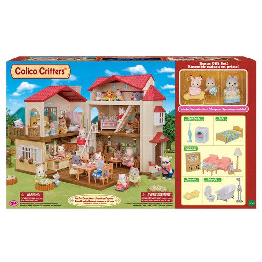 Calico Critters Red Roof Country Home - Secret Attic Playroom Gift