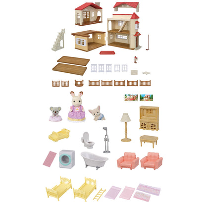 Calico Critter BL Red Roof Country Home Gift Set