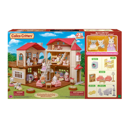 Calico Critter BL Red Roof Country Home Gift Set