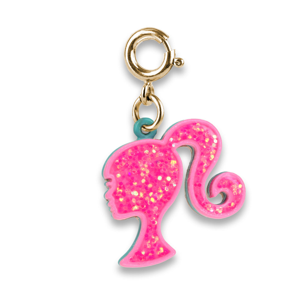 CHARM IT!  Gold Glitter Barbie Charm