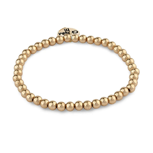 CHARM IT! Gold Bead Bracelet 4mm
