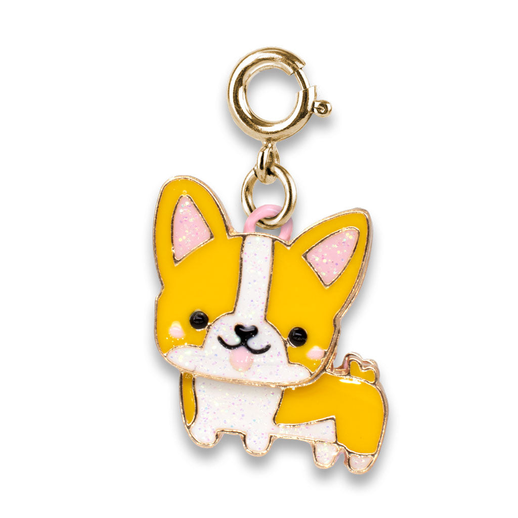 CHARM IT!  Charm Gold Corgi