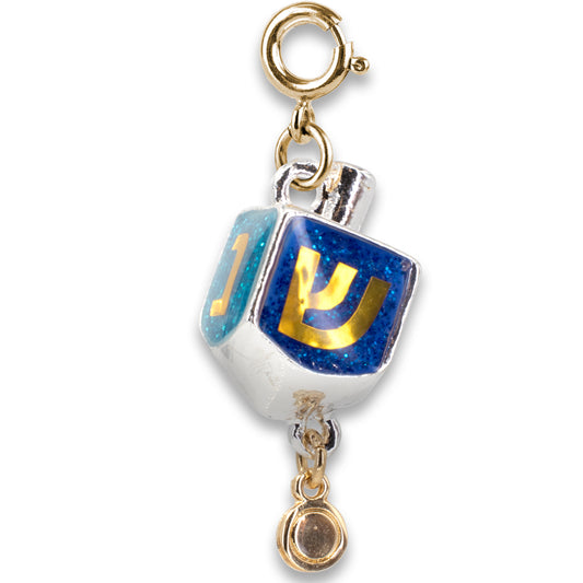 CHARM IT! Gold Glitter Dreidel Charm
